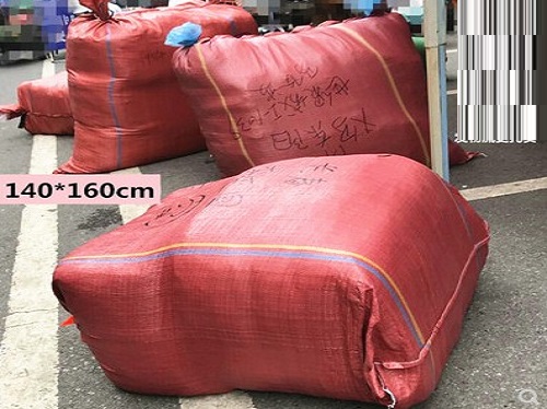 白色手提式塑料拎袋子 服裝物流大號(hào)透明尼龍袋